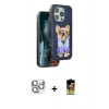 MARSİLYAN™- iPhone 16 Pro Max Kılıf İz Minimal Koleksiyonu - Siyah Buffer Cam Ekran Koruyucu + Pers Alüminyum Kamera Lens - GS