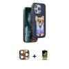 MARSİLYAN™- iPhone 16 Pro Max Kılıf İz Minimal Koleksiyonu - Siyah Buffer Cam Ekran Koruyucu + Pers Alüminyum Kamera Lens - CLTM