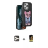 MARSİLYAN™- iPhone 16 Pro Max Kılıf İz Minimal Koleksiyonu - Siyah Buffer Cam Ekran Koruyucu + PVD Metal Kamera Lens - GD