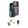 MARSİLYAN™- iPhone 16 Pro Max Kılıf İz Minimal Koleksiyonu - Siyah Buffer Hayalet Cam Ekran Koruyucu + Raze Metal Kamera Lens - CLTM