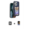 MARSİLYAN™- iPhone 16 Pro Max Kılıf İz Minimal Koleksiyonu - Siyah Buffer Hayalet Cam Ekran Koruyucu + PVD Metal Kamera Lens - SH