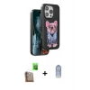 MARSİLYAN™- iPhone 16 Pro Max Kılıf İz Minimal Koleksiyonu - Siyah Joko Magic 5D Cam + Çöl Titanyum Raze Metal Kamera Lens