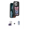 MARSİLYAN™- iPhone 16 Pro Max Kılıf İz Minimal Koleksiyonu - Siyah Joko Magic 5D Cam + Titanyum Gri Bilvis Titan Kamera Lens