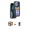 MARSİLYAN™- iPhone 16 Pro Max Kılıf İz Minimal Koleksiyonu - Siyah Joko Magic 5D Hayalet Cam + Pers Alüminyum Kamera Lens - CLTM