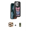 MARSİLYAN™- iPhone 16 Pro Max Kılıf İz Minimal Koleksiyonu - Siyah Joko Magic 5D Hayalet Cam + Pers Alüminyum Kamera Lens - CLTM