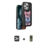 MARSİLYAN™- iPhone 16 Pro Max Kılıf İz Minimal Koleksiyonu - Siyah Joko Magic 5D Hayalet Cam + PVD Metal Kamera Lens - SH