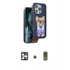 MARSİLYAN™- iPhone 16 Pro Max Kılıf İz Minimal Koleksiyonu - Siyah Joko Magic 5D Hayalet Cam + PVD Metal Kamera Lens - GD