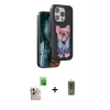 MARSİLYAN™- iPhone 16 Pro Max Kılıf İz Minimal Koleksiyonu - Siyah Joko Magic 5D Hayalet Cam + Raze Metal Kamera Lens - NLGY