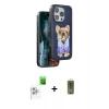 MARSİLYAN™- iPhone 16 Pro Max Kılıf İz Minimal Koleksiyonu - Siyah Joko Magic 5D Hayalet Cam + Raze Metal Kamera Lens - BZ