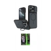 MARSİLYAN™- iPhone 16 Pro Max Kılıf İz Modern Prime - Şeffaf 360 Full Body Arka Koruyucu