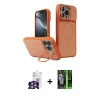 MARSİLYAN™- iPhone 16 Pro Max Kılıf İz Modern Prime - Şeffaf 360 Full Body Arka Koruyucu + Bilvis Titan Kamera Lens - GS