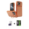 MARSİLYAN™- iPhone 16 Pro Max Kılıf İz Modern Prime - Şeffaf 360 Full Body Arka Koruyucu + Bilvis Titan Kamera Lens - TMGI