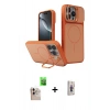 MARSİLYAN™- iPhone 16 Pro Max Kılıf İz Modern Prime - Siyah Bilvis 3D Cam Ekran Koruyucu + Raze Metal Kamera Lens - NLGY