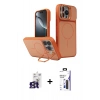 MARSİLYAN™- iPhone 16 Pro Max Kılıf İz Modern Prime - Siyah Bilvis 3X AR Hayalet Cam Ekran Koruyucu + Bilvis Titan Kamera Lens - TMGI
