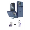 MARSİLYAN™- iPhone 16 Pro Max Kılıf İz Modern Prime - Siyah Bilvis 3X AR HD Cam Ekran Koruyucu + Bilvis Titan Kamera Lens - TMGI