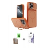 MARSİLYAN™- iPhone 16 Pro Max Kılıf İz Modern Prime - Siyah Bilvis 3X AR HD Cam Ekran Koruyucu + Raze Metal Kamera Lens - CLTM