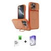 MARSİLYAN™- iPhone 16 Pro Max Kılıf İz Modern Prime - Siyah Bilvis 5in1 3D Magic Cam Ekran Koruyucu + Raze Metal Kamera Lens - BZ