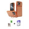 MARSİLYAN™- iPhone 16 Pro Max Kılıf İz Modern Prime - Siyah Bilvis 5in1 3D Magic Cam Ekran Koruyucu + Raze Metal Kamera Lens - NLGY