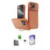 MARSİLYAN™- iPhone 16 Pro Max Kılıf İz Modern Prime - Siyah Bilvis 5in1 3D Magic Cam Ekran Koruyucu + Raze Metal Kamera Lens - SH