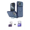 MARSİLYAN™- iPhone 16 Pro Max Kılıf İz Modern Prime - Siyah Bilvis 5in1 5D Magic Hayalet Cam Ekran Koruyucu + Bilvis Titan Kamera Lens - SH