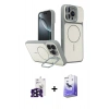 MARSİLYAN™- iPhone 16 Pro Max Kılıf İz Modern Prime - Siyah Bilvis 5in1 5D Magic Hayalet Cam Ekran Koruyucu + Bilvis Titan Kamera Lens - SH