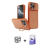 MARSİLYAN™- iPhone 16 Pro Max Kılıf İz Modern Prime - Siyah Bilvis 5in1 5D Magic Hayalet Cam Ekran Koruyucu + Pers Alüminyum Kamera Lens - GI