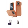 MARSİLYAN™- iPhone 16 Pro Max Kılıf İz Modern Prime - Siyah Bilvis Hayalet Cam Ekran Koruyucu + Gümüş Bilvis Titan Kamera Lens