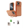 MARSİLYAN™- iPhone 16 Pro Max Kılıf İz Modern Prime - Siyah Bilvis Hayalet Cam Ekran Koruyucu + Raze Metal Kamera Lens - NLGY