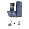 MARSİLYAN™- iPhone 16 Pro Max Kılıf İz Modern Prime - Siyah Bilvis Hayalet Cam Ekran Koruyucu + Bilvis Titan Kamera Lens - TMGI