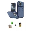 MARSİLYAN™- iPhone 16 Pro Max Kılıf İz Modern Prime - Siyah Buffer Cam Ekran Koruyucu + Çöl Titanyum Raze Metal Kamera Lens