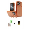 MARSİLYAN™- iPhone 16 Pro Max Kılıf İz Modern Prime - Siyah Buffer Cam Ekran Koruyucu + Raze Metal Kamera Lens - NLGY