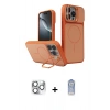 MARSİLYAN™- iPhone 16 Pro Max Kılıf İz Modern Prime - Siyah Joko Magic 5D Cam + Pers Alüminyum Kamera Lens - GS