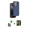 MARSİLYAN™- iPhone 16 Pro Max Kılıf Kıvılcım Çizgi Serisi - Şeffaf 360 Full Body Arka Koruyucu + Raze Metal Kamera Lens - SH