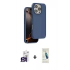 MARSİLYAN™- iPhone 16 Pro Max Kılıf Kıvılcım Çizgi Serisi - Şeffaf Pasifik Cam Ekran Koruyucu + Bilvis Titan Kamera Lens - TMGI