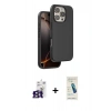MARSİLYAN™- iPhone 16 Pro Max Kılıf Kıvılcım Çizgi Serisi - Şeffaf Pasifik Cam Ekran Koruyucu + Bilvis Titan Kamera Lens - TMGI