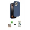 MARSİLYAN™- iPhone 16 Pro Max Kılıf Kıvılcım Çizgi Serisi - Şeffaf Pasifik Cam Ekran Koruyucu + Raze Metal Kamera Lens - CLTM