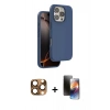 MARSİLYAN™- iPhone 16 Pro Max Kılıf Kıvılcım Çizgi Serisi - Siyah 3D Antistatik Mat Seramik Nano Ekran Koruyucu + Pers Alüminyum Kamera Lens - CLTM