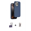 MARSİLYAN™- iPhone 16 Pro Max Kılıf Kıvılcım Çizgi Serisi - Siyah Bilvis 3D Cam Ekran Koruyucu + Bilvis Titan Kamera Lens - TMGI