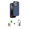 MARSİLYAN™- iPhone 16 Pro Max Kılıf Kıvılcım Çizgi Serisi - Siyah Bilvis 3X AR Hayalet Cam Ekran Koruyucu + Raze Metal Kamera Lens - NLGY