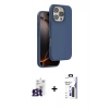 MARSİLYAN™- iPhone 16 Pro Max Kılıf Kıvılcım Çizgi Serisi - Siyah Bilvis 3X AR Hayalet Cam Ekran Koruyucu + Bilvis Titan Kamera Lens - TMGI