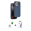 MARSİLYAN™- iPhone 16 Pro Max Kılıf Kıvılcım Çizgi Serisi - Siyah Bilvis 3X AR HD Cam Ekran Koruyucu + Raze Metal Kamera Lens - BZ