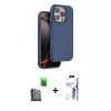 MARSİLYAN™- iPhone 16 Pro Max Kılıf Kıvılcım Çizgi Serisi - Siyah Bilvis 3X AR HD Cam Ekran Koruyucu + Raze Metal Kamera Lens - SH