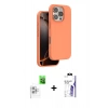 MARSİLYAN™- iPhone 16 Pro Max Kılıf Kıvılcım Çizgi Serisi - Siyah Bilvis 3X AR HD Cam Ekran Koruyucu + Raze Metal Kamera Lens - BZ