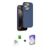 MARSİLYAN™- iPhone 16 Pro Max Kılıf Kıvılcım Çizgi Serisi - Siyah Bilvis 5in1 3D Magic Cam Ekran Koruyucu + Raze Metal Kamera Lens - BZ