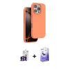 MARSİLYAN™- iPhone 16 Pro Max Kılıf Kıvılcım Çizgi Serisi - Siyah Bilvis 5in1 5D Magic Hayalet Cam Ekran Koruyucu + Bilvis Titan Kamera Lens - TMGI