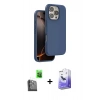 MARSİLYAN™- iPhone 16 Pro Max Kılıf Kıvılcım Çizgi Serisi - Siyah Bilvis 5in1 5D Magic Hayalet Cam Ekran Koruyucu + Raze Metal Kamera Lens - SH