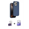MARSİLYAN™- iPhone 16 Pro Max Kılıf Kıvılcım Çizgi Serisi - Siyah Bilvis 5in1 5D Magic Hayalet Cam Ekran Koruyucu + Bilvis Titan Kamera Lens - SH