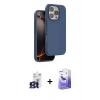 MARSİLYAN™- iPhone 16 Pro Max Kılıf Kıvılcım Çizgi Serisi - Siyah Bilvis 5in1 5D Magic Hayalet Cam Ekran Koruyucu + Bilvis Titan Kamera Lens - TMGI