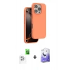 MARSİLYAN™- iPhone 16 Pro Max Kılıf Kıvılcım Çizgi Serisi - Siyah Bilvis 5in1 5D Magic Hayalet Cam Ekran Koruyucu + Raze Metal Kamera Lens - BZ