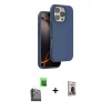 MARSİLYAN™- iPhone 16 Pro Max Kılıf Kıvılcım Çizgi Serisi - Siyah Bilvis Hayalet Cam Ekran Koruyucu + Siyah Raze Metal Kamera Lens